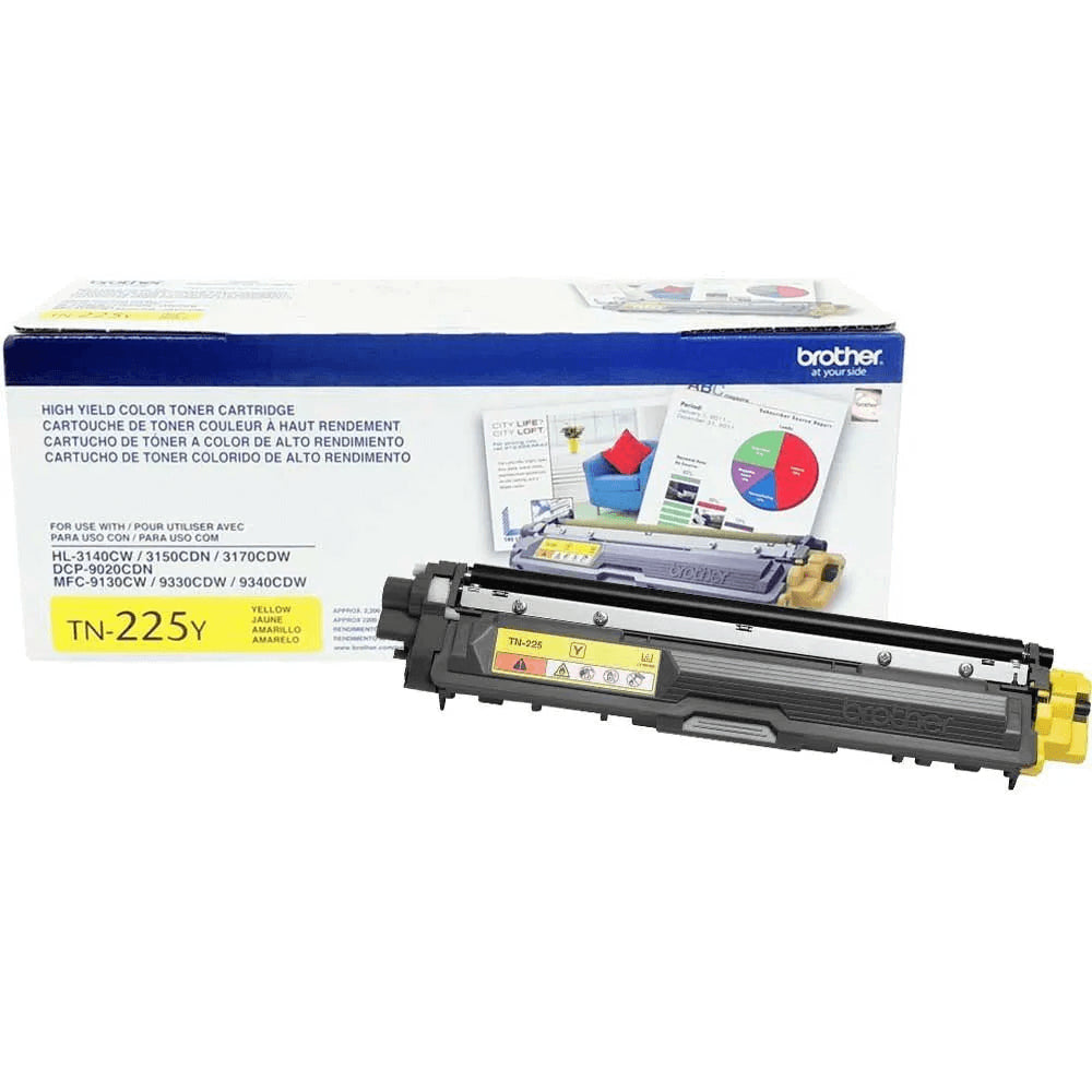 Toner Brother TN-225Y Amarelo - Impressorajato